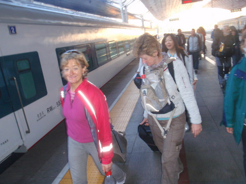 Arriving in Beijing from the Xian Night Train.